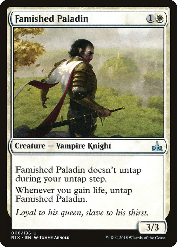 Famished Paladin - RIX - Uncommon