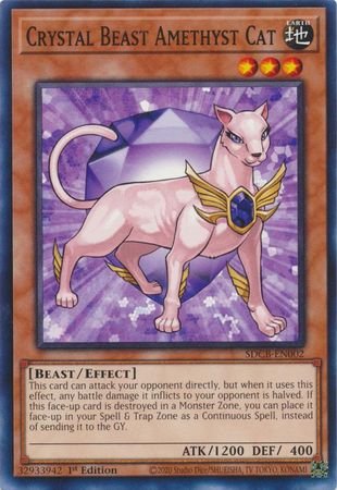 Crystal Beast Amethyst Cat - SDCB-EN002 - Common - 1st Edition