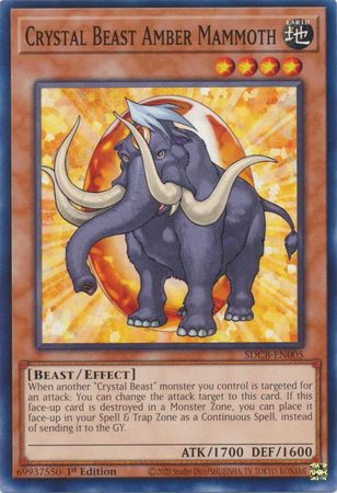 Crystal Beast Amber Mammoth - SDCB-EN005 - Common - 1st Edition