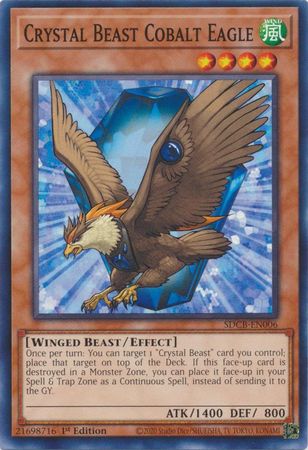 Crystal Beast Cobalt Eagle - SDCB-EN006 - Common - 1st Edition