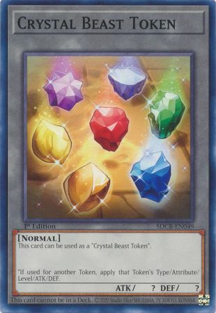 Crystal Beast Token - SDCB-EN049 - Common - 1st Edition