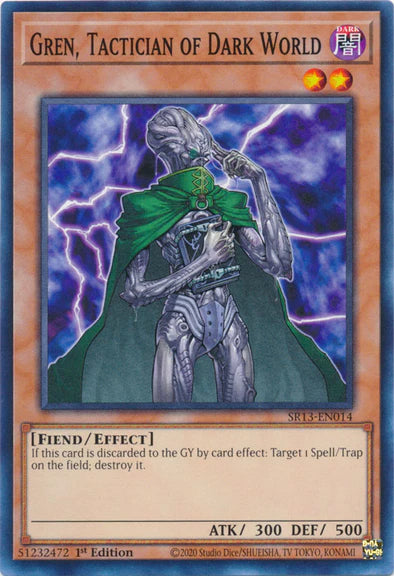 Gren, Tactician of Dark World - SR13-EN014 - Common - 1st Edition