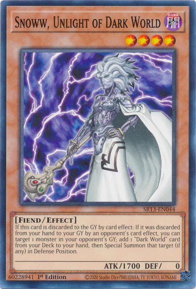 Snoww, Unlight of Dark World - SR13-EN044 - Common - 1st Edition