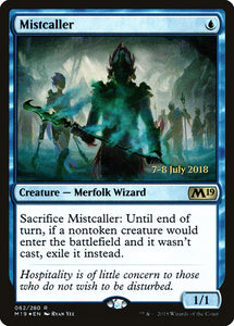 Mistcaller  - M19 - Rare - Prerelease Foil