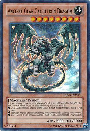 Ancient Gear Gadjiltron Dragon - SD10-EN001 - Ultra Rare - 1st Edition