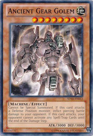 Ancient Gear Golem - SD10-EN012 - Common - 1st Edition