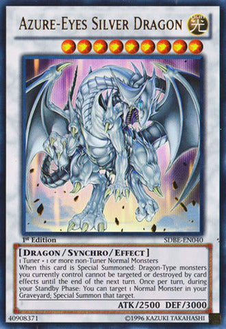 Azure-Eyes Silver Dragon - SDBE-EN040 - Ultra Rare - 1st