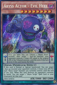 Abyss Actor - Evil Heel - DESO-EN016 - Secret Rare - 1st Edition