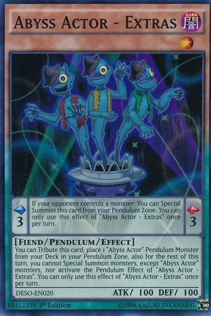 Abyss Actor - Extras - DESO-EN020 - Super Rare - 1st Edition