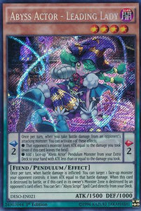 Abyss Actor - Leading Lady - DESO-EN021 - Secret Rare - 1st Edition