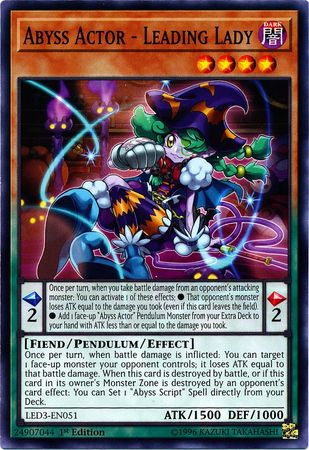 Abyss Actor - Leading Lady - LED3-EN051 - Common - 1st Edition