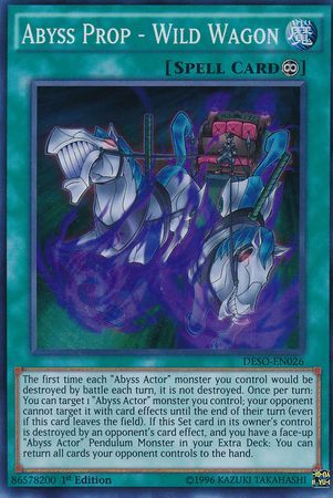 Abyss Prop - Wild Wagon - DESO-EN026 - Super Rare - 1st Edition