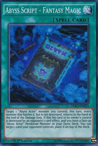 Abyss Script - Fantasy Magic - DESO-EN023 - Super Rare - 1st Edition