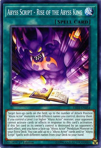 Abyss Script - Rise of the Abyss King - LED3-EN054 - Common - 1st Edition