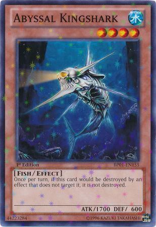 Abyssal Kingshark - BP01-EN155 - Starfoil Rare - 1st Edition