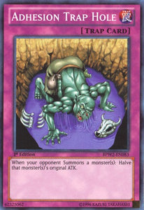 Adhesion Trap Hole - BPW2-EN083 - Super Rare - 1st Edition