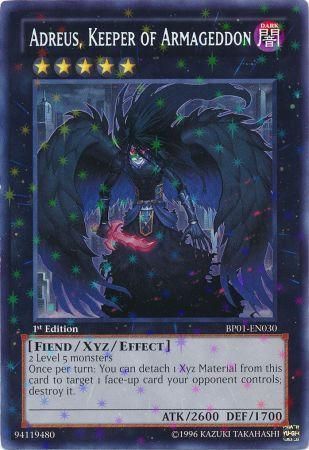 Adreus, Keeper of Armageddon - BP01-EN030 - Starfoil Rare - 1st Edition