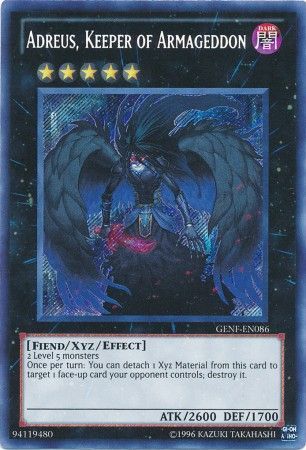 Adreus, Keeper of Armageddon - GENF-EN086 - Secret Rare - Unlimited