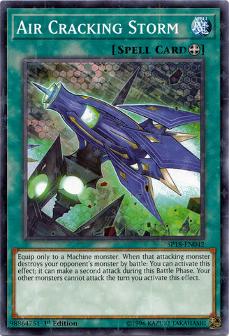 Air Cracking Storm - SP18-EN042 - Starfoil Rare - 1st Edition