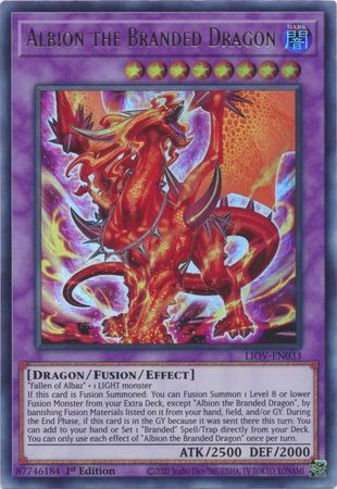 Albion the Branded Dragon - LIOV-EN033 - Ultra Rare - 1st Edition