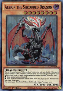 Albion the Shrouded Dragon - DAMA-EN008 - Super Rare - 1st Edition