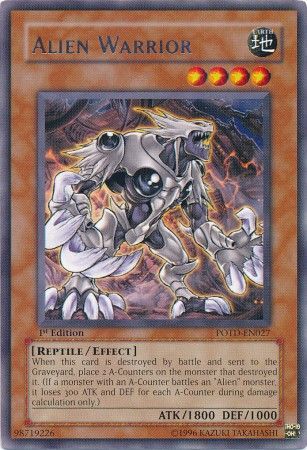 Alien Warrior - POTD-EN027 - Rare - 1st Edition
