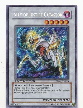 Ally of Justice Catastor - HA01-EN026 - Secret Rare - Limited