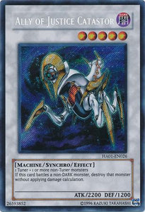 Ally of Justice Catastor - HA01-EN026 - Secret Rare - Unlimited