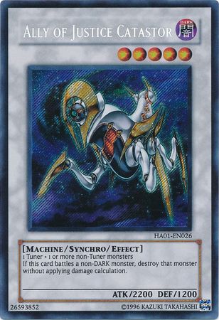 Ally of Justice Catastor - HA01-EN026 - Secret Rare - Unlimited