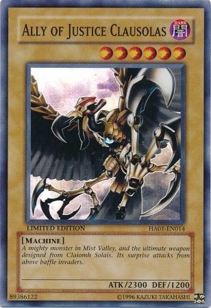 Ally of Justice Clausolas - HA01-EN014 - Super Rare - Limited