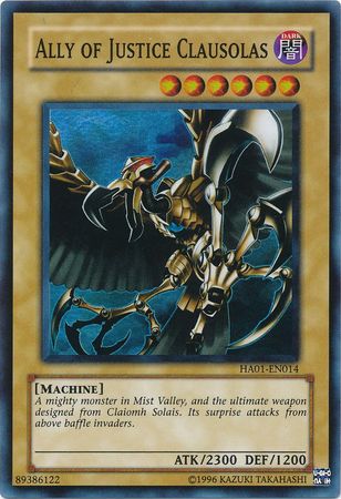 Ally of Justice Clausolas - HA01-EN014 - Super Rare - Unlimited