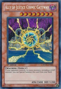 Ally of Justice Cosmic Gateway - HA02-EN022 - Secret Rare - 1st Edition
