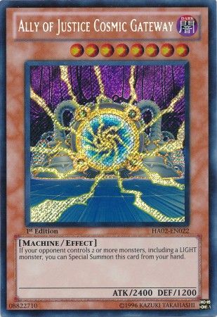 Ally of Justice Cosmic Gateway - HA02-EN022 - Secret Rare - 1st Edition