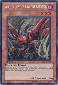 Ally of Justice Cyclone Creator - DREV-EN092 - Secret Rare - 1st Edition