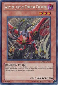 Ally of Justice Cyclone Creator - DREV-EN092 - Secret Rare - Unlimited