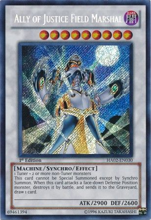 Ally of Justice Field Marshal - HA02-EN030 - Secret Rare - 1st Edition