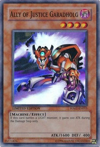 Ally of Justice Garadholg - HA01-EN015 - Super Rare - Limited