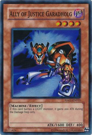 Ally of Justice Garadholg - HA01-EN015 - Super Rare - Unlimited