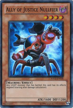 Ally of Justice Nullfier - HA02-EN018 - Super Rare - Unlimited
