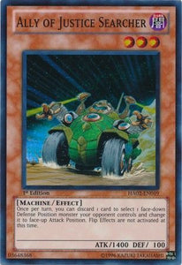 Ally of Justice Searcher - HA02-EN019 - Super Rare - 1st Edition