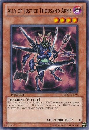 Ally of Justice Thousand Arms - STBL-EN093 - Common - 1st Edition