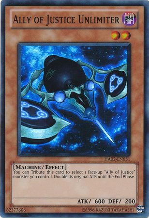 Ally of Justice Unlimiter - HA02-EN051 - Super Rare - Unlimited