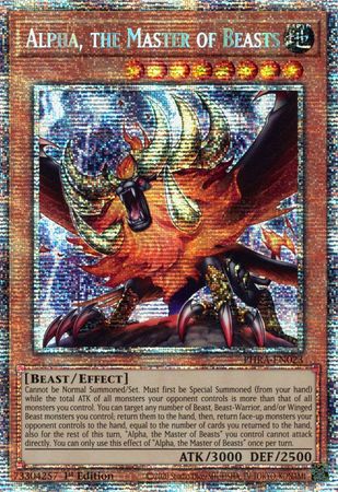 Alpha, the Master of Beasts - PHRA-EN023 - Starlight Rare - 1st Edition