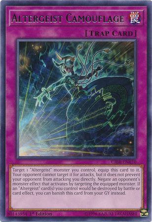 Altergeist Camouflage - CIBR-EN070 - Rare - 1st Edition