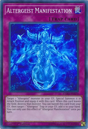 Altergeist Manifestation - EXFO-EN070 - Super Rare - 1st Edition