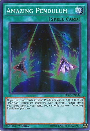 Amazing Pendulum - PEVO-EN034 - Super Rare - 1st Edition