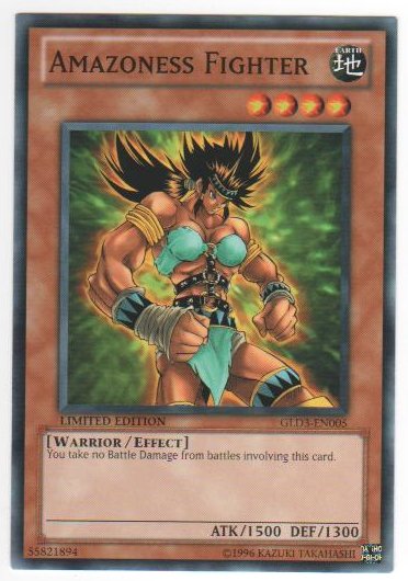 Amazoness Fighter - GLD3-EN005 - Common - Limited