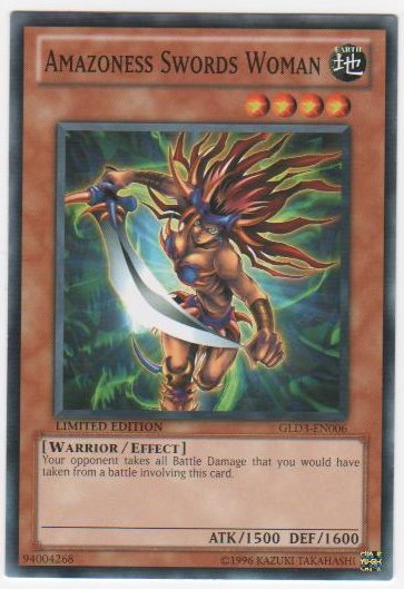 Amazoness Swords Woman - GLD3-EN006 - Common - Limited