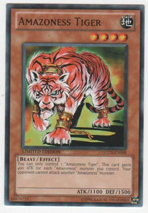 Amazoness Tiger - GLD3-EN008 - Common - Limited