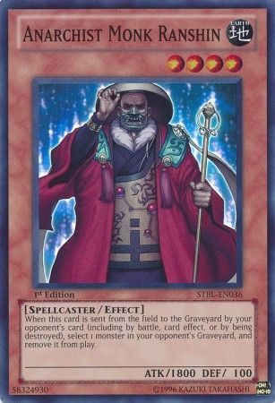 Anarchist Monk Ranshin - STBL-EN036 - Super Rare - 1st Edition